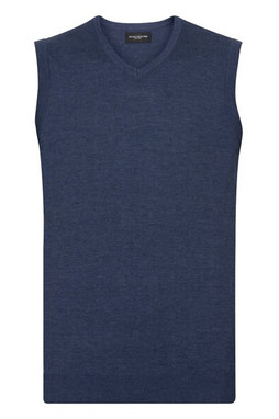 Russell R716M - Classic Fit CottonBlend V-Neck Sleeveless Pullover