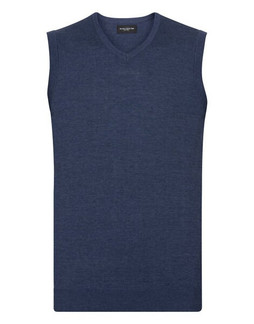 Russell R716M - Classic Fit CottonBlend V-Neck Sleeveless Pullover