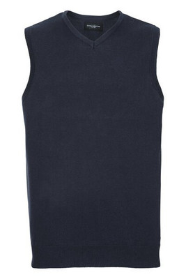 Russell R716M - Classic Fit CottonBlend V-Neck Sleeveless Pullover