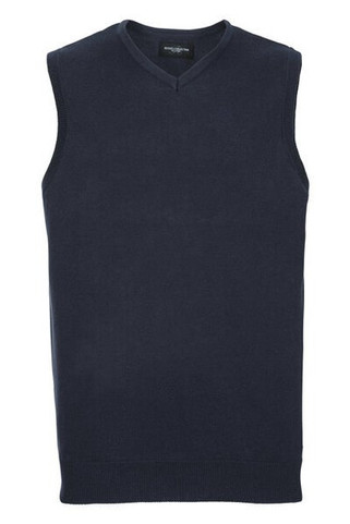 Russell R716M - Classic Fit CottonBlend V-Neck Sleeveless Pullover