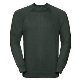 Russell R762M - Durable Classic Raglan Sweatshirt with Stain Protection
