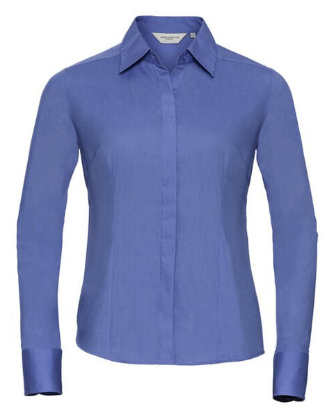 Russell R924F - Women's Fitted Long Sleeve Polycotton Poplin Shirt