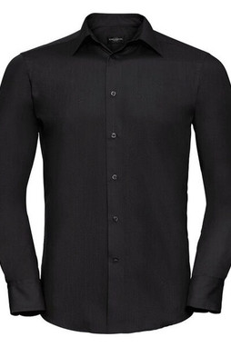 Russell R924M - Mens Easy Care Long Sleeve Poplin Dress Shirt