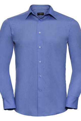 Russell R924M - Mens Easy Care Long Sleeve Poplin Dress Shirt