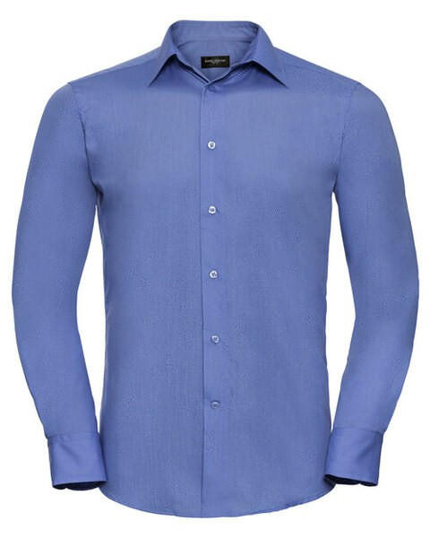 Russell R924M - Men's Easy Care Long Sleeve Poplin Dress Shirt