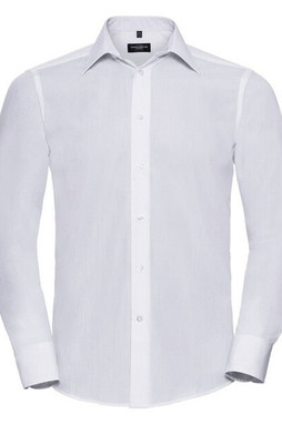Russell R924M - Mens Easy Care Long Sleeve Poplin Dress Shirt