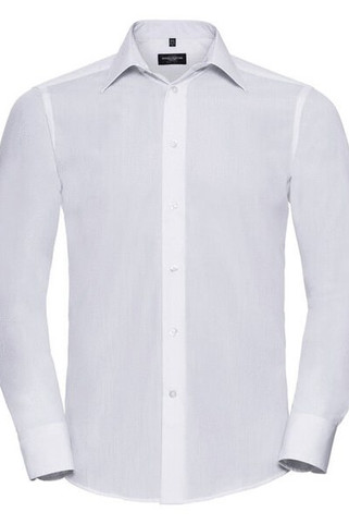 Russell R924M - Mens Easy Care Long Sleeve Poplin Dress Shirt