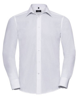 Russell R924M - Mens Easy Care Long Sleeve Poplin Dress Shirt