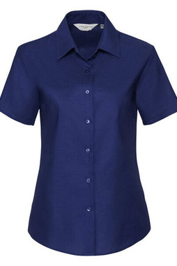 Russell R933F - Womens Tailored Short Sleeve Oxford Shirt