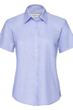 Russell R933F - Womens Tailored Short Sleeve Oxford Shirt