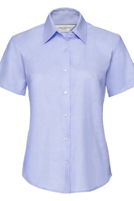 Russell R933F - Women's Tailored Short Sleeve Oxford Shirt