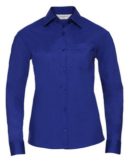 Russell R934F - Womens Easy Care Long Sleeve Poplin Shirt