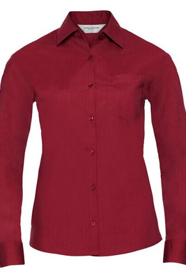 Russell R934F - Women's Easy Care Long Sleeve Poplin Shirt