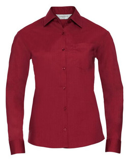 Russell R934F - Womens Easy Care Long Sleeve Poplin Shirt