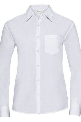 Russell R934F - Women's Easy Care Long Sleeve Poplin Shirt