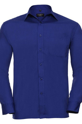 RUSSELL R934M - MENS LONG SLEEVE POLYCOTTON POPLIN SHIRT