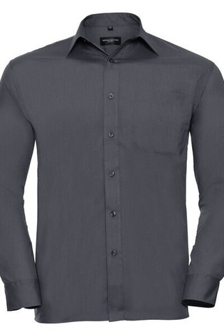 RUSSELL R934M - MENS LONG SLEEVE POLYCOTTON POPLIN SHIRT
