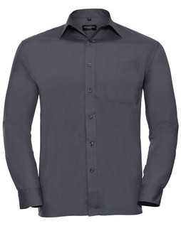 RUSSELL R934M - MENS LONG SLEEVE POLYCOTTON POPLIN SHIRT