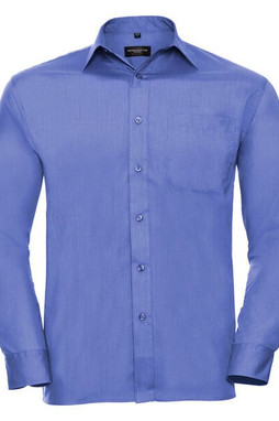 RUSSELL R934M - MENS LONG SLEEVE POLYCOTTON POPLIN SHIRT