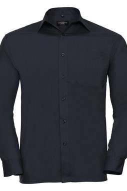 RUSSELL R934M - MENS LONG SLEEVE POLYCOTTON POPLIN SHIRT