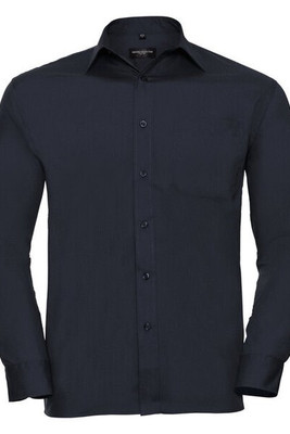 RUSSELL R934M - MENS LONG SLEEVE POLYCOTTON POPLIN SHIRT