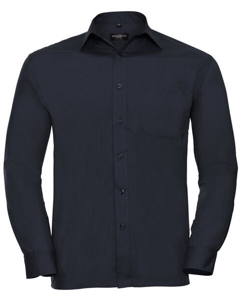RUSSELL R934M - MENS LONG SLEEVE POLYCOTTON POPLIN SHIRT