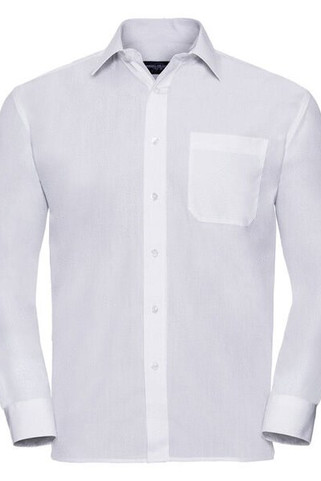 RUSSELL R934M - MENS LONG SLEEVE POLYCOTTON POPLIN SHIRT