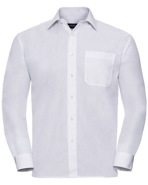 RUSSELL R934M - MENS LONG SLEEVE POLYCOTTON POPLIN SHIRT
