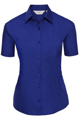 Russell R935F - Womens Easy Care Polycotton Poplin Shirt with Pocket