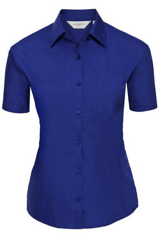 Russell R935F - Womens Easy Care Polycotton Poplin Shirt with Pocket