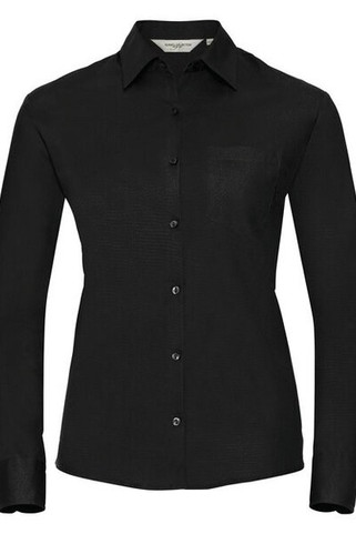 Russell R936F - Womens Classic Long Sleeve Cotton Poplin Shirt