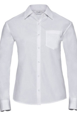 Russell R936F - Womens Classic Long Sleeve Cotton Poplin Shirt