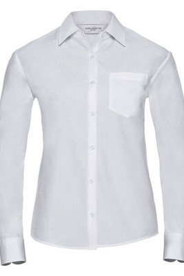 Russell R936F - Women's Classic Long Sleeve Cotton Poplin Shirt