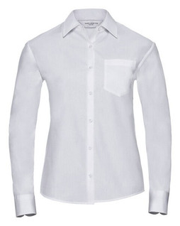 Russell R936F - Womens Classic Long Sleeve Cotton Poplin Shirt