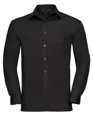 RUSSELL R936M - MENS LONG SLEEVE PURE COTTON POPLIN SHIRT
