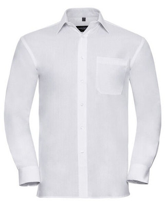 RUSSELL R936M - MENS LONG SLEEVE PURE COTTON POPLIN SHIRT