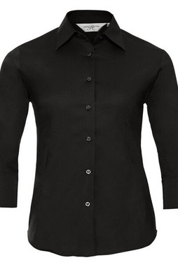 Russell R946F - Womens 3/4 Sleeve Fitted Stretch Cotton Shirt