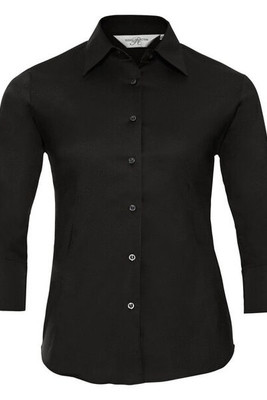 Russell R946F - Women's 3/4 Sleeve Fitted Stretch Cotton Shirt