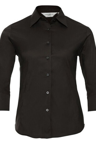 Russell R946F - Womens 3/4 Sleeve Fitted Stretch Cotton Shirt
