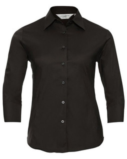 Russell R946F - Womens 3/4 Sleeve Fitted Stretch Cotton Shirt
