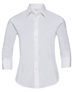 Russell R946F - Womens 3/4 Sleeve Fitted Stretch Cotton Shirt
