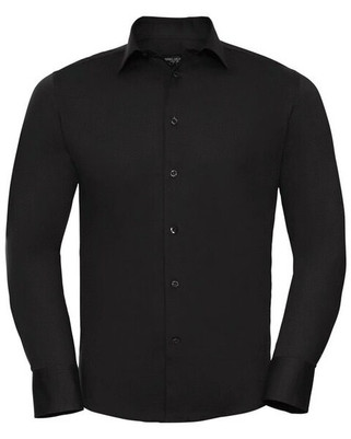 RUSSELL R946M - MENS LONG SLEEVE FITTED STRETCH SHIRT
