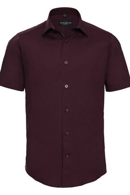 Russell R947M - Men's Fitted Short Sleeve Stretch Cotton Shirt