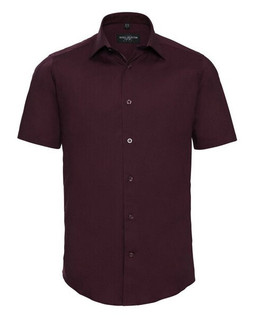 Russell R947M - Mens Fitted Short Sleeve Stretch Cotton Shirt