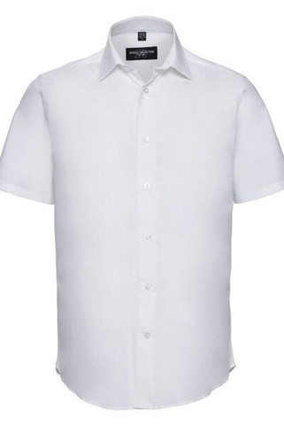 Russell R947M - Mens Fitted Short Sleeve Stretch Cotton Shirt
