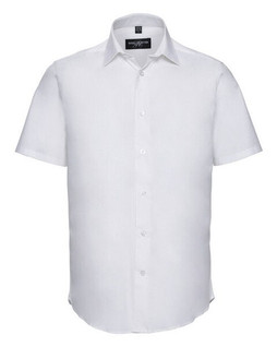 Russell R947M - Mens Fitted Short Sleeve Stretch Cotton Shirt