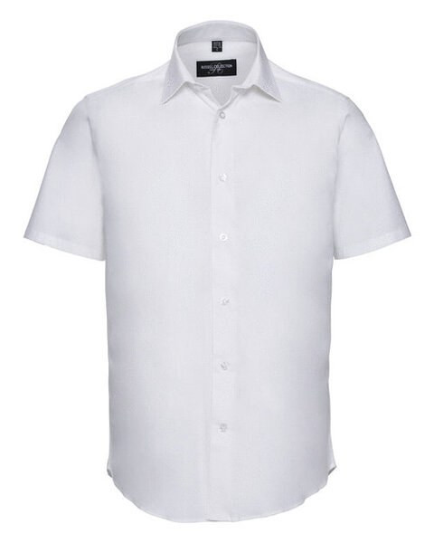 Russell R947M - Men's Fitted Short Sleeve Stretch Cotton Shirt