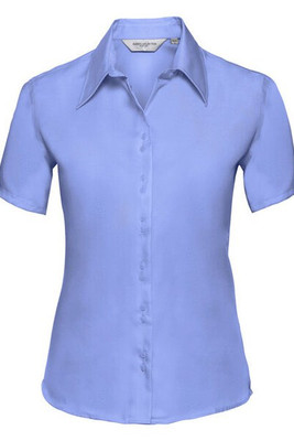 RUSSELL R957F - LADIES SHORT SLEEVE ULTIMATE NON IRON SHIRT