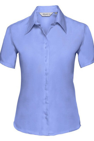 RUSSELL R957F - LADIES SHORT SLEEVE ULTIMATE NON IRON SHIRT