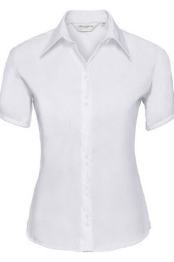 RUSSELL R957F - LADIES SHORT SLEEVE ULTIMATE NON IRON SHIRT